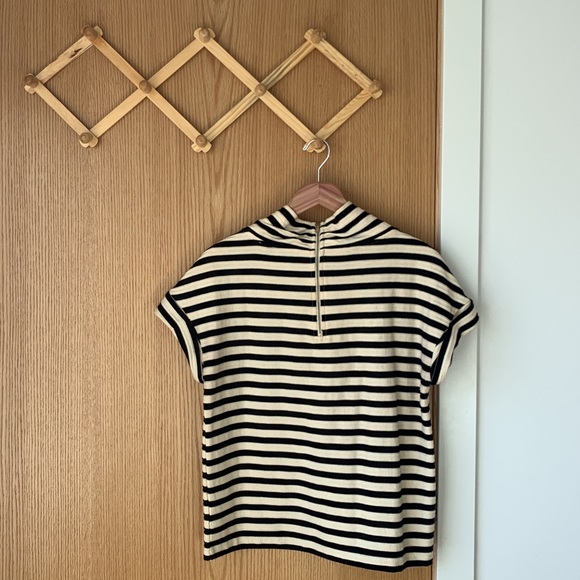 ANTHRO Postmark Atelier Striped Mock Turtleneck - Picture 2 of 4